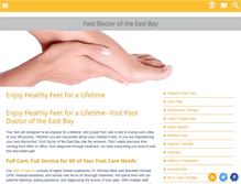 Tablet Screenshot of footdoctoreastbay.com